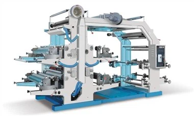 Flexodruckmaschine mit geradem Gang